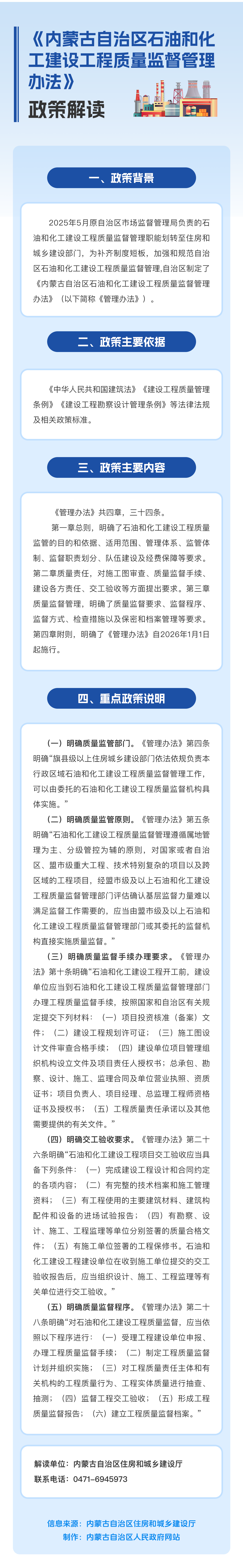 图解：《内蒙古自治区石油和化工建设工程质量监督管理办法》乐鱼网页版-乐鱼（中国）官方解读